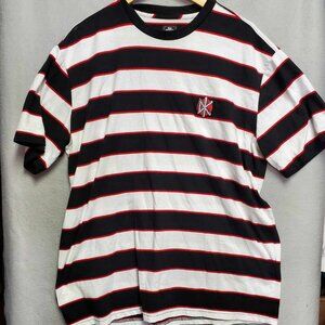 Loser Machine Dead Kennedys East Bay Knit Striped Crew Neck T-Shirt